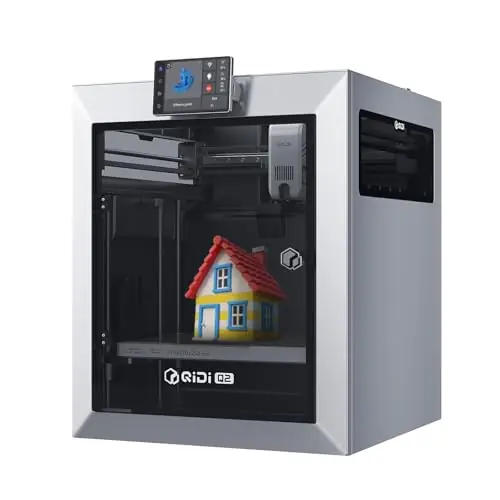 QIDI Q2 3D Printer 2025 Upgrade, Enclosed FDM with 65℃ Heated Chamber, Ultra Air Filtration, 600mm/s High Speed