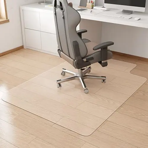 KMAT Office Chair Mat,Easy Glide Hard Wood Tile Floor Mats,Chair Mat for Home Office Rolling Chair,Heavy Duty Floor Protector