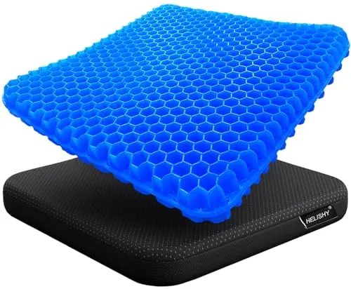 Gel Seat Cushion - Non-Slip Egg Seat Cushion Chair Pads - Office Chair Car Seat Cushion for Sciatica & Back Pain Relief, Truck