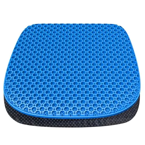 TONINT Large Gel Seat Cushion for Long Sitting with Non-Slip Cover,Soft & Breathable,Seat Cushion