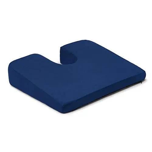 Medline Seat Cushion to Relieve Pressure and Lower Back Pain, Tailbone and Sciatica Issues with Open Tailbone Area