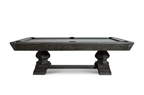 Nixon Billiards - Birdy Slate Billiard Pool Table - Grayson Grey (Club Master I, 7 ft,No Whiteglove,Dining top and Bench x 1)