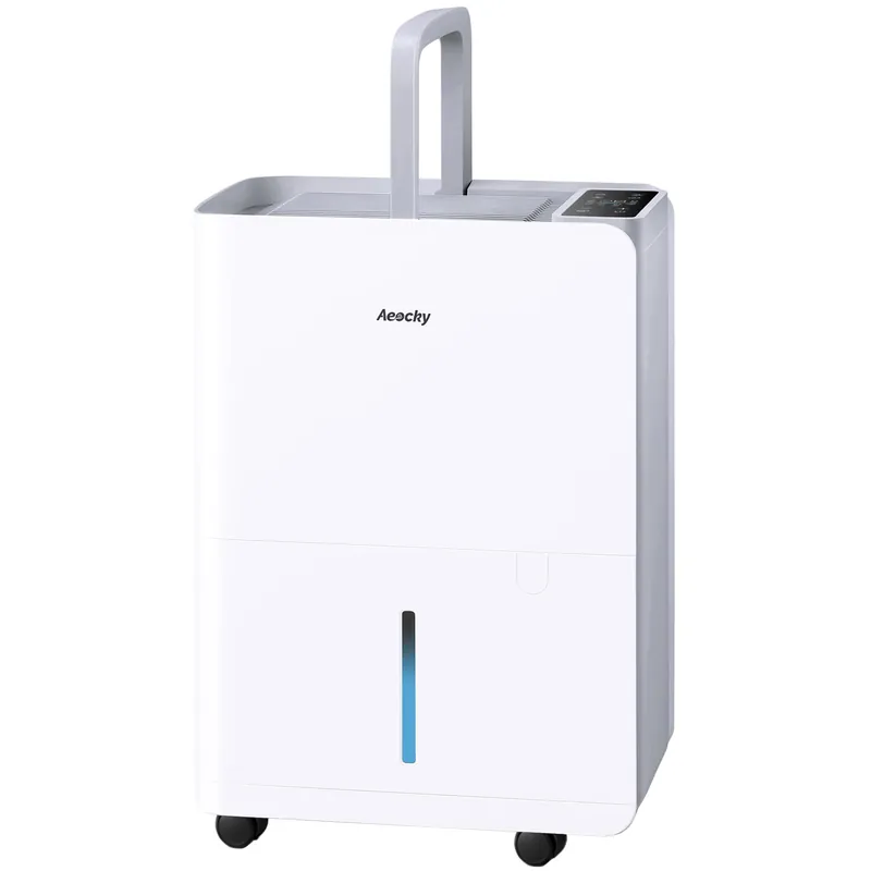 50 Pint/Day Compressor Dehumidifier, AEOCKY 3500Sq.Ft for Basement, Home, Bedroom, Bathroom, with Drain Hose, Intelligent Humidistat, Quiet