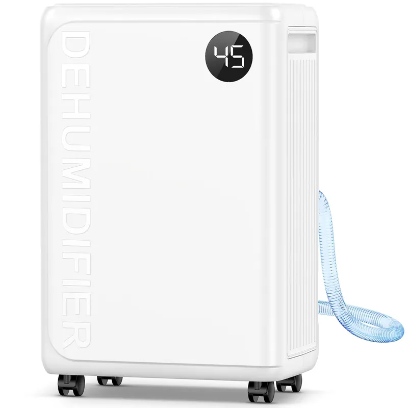 PLUSCENT 32 Pint Dehumidifier for Basement, 2500 sq.ft Dehumidifiers for Home with Drain Hose, 3 Modes, Auto Defrost, 24H Timer, Quiet Smart Humidity Control for Large Room, Bedroom, Bathroom, RV