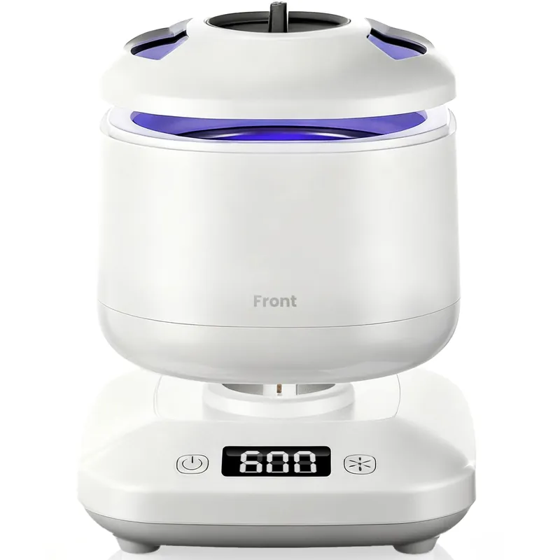 Portable Ultrasonic Retainer Cleaner, 42kHz High-Frequency, 4 Modes, IPX7 Waterproof Detachable Tank SUS304 Stainless Steel for Travel & Home Use, Fits Full Dentures