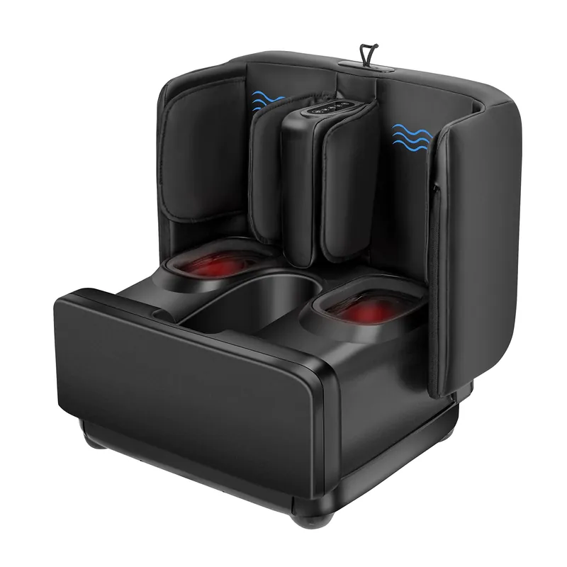 COMFIER 2 in 1 FSA Foot Massager Machine, HSA Shiatsu Foot and Calf Massager with Heat,Kneading,Vibration,Compression Massagers for Feet Health,Ankle & Leg Tired, Plantar Fasclitis,Gift for Men Women