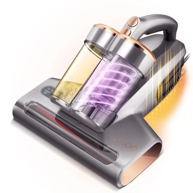 JIGOO S300 PRO Mattress Vacuum Cleaner with UV & Ultrasonic and High Heating,Anti-allergen Powerful Handheld Vacuum for Bed,Sofa