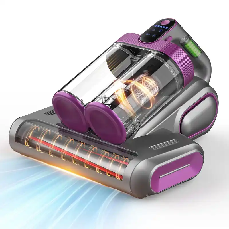 XIAOLANG Bed Mattress Vacuum Cleaner Cordless 16Kpa Handheld Vacuum, Vacuum Cleaner with 253.7nm UV-C Light,HEPA Filter & Ultrasonic, Portable Vacuums for Sofa Bed Couch Crib Gifts for Women her Man