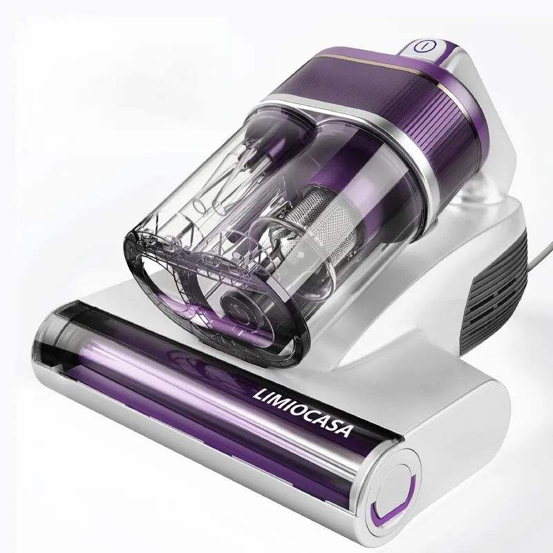 LIMIOCASA Bed Vacuum Cleaner 18KPa & 500W Powerful Suction, Visible Dust Sensor, 149°F Heat & UV-C Light, Mattress Deep Cleaning with HEPA Filter for Bed Couch Carpet (Corded)