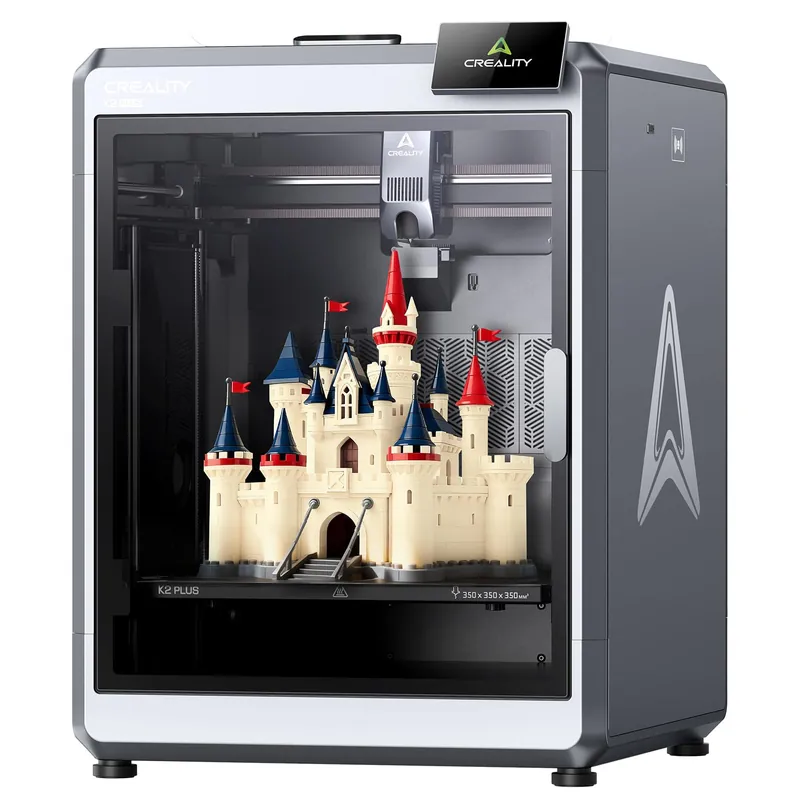 Creality K2 Plus 3D Printer, Support Multi Color Printing Needs CFS, Max 600mm/s Fast Printing