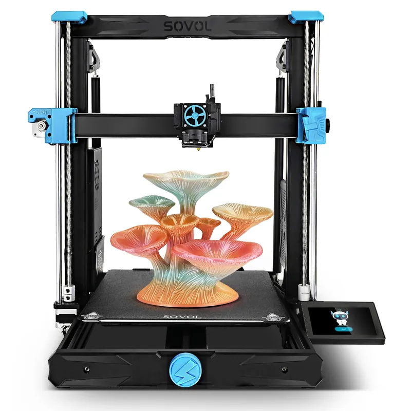 Sovol SV06 Plus ACE 3D PrinteSovol SV06 Plus ACE 3D Printer Open Sourcer Open Source, 500mm/s Max High Speed 3D Printers, Fully Auto Leveling, with Camera Upgraded Structure Planetary Dual Gear Direct Drive Large Volume 11.8x11.8x13.8 inch