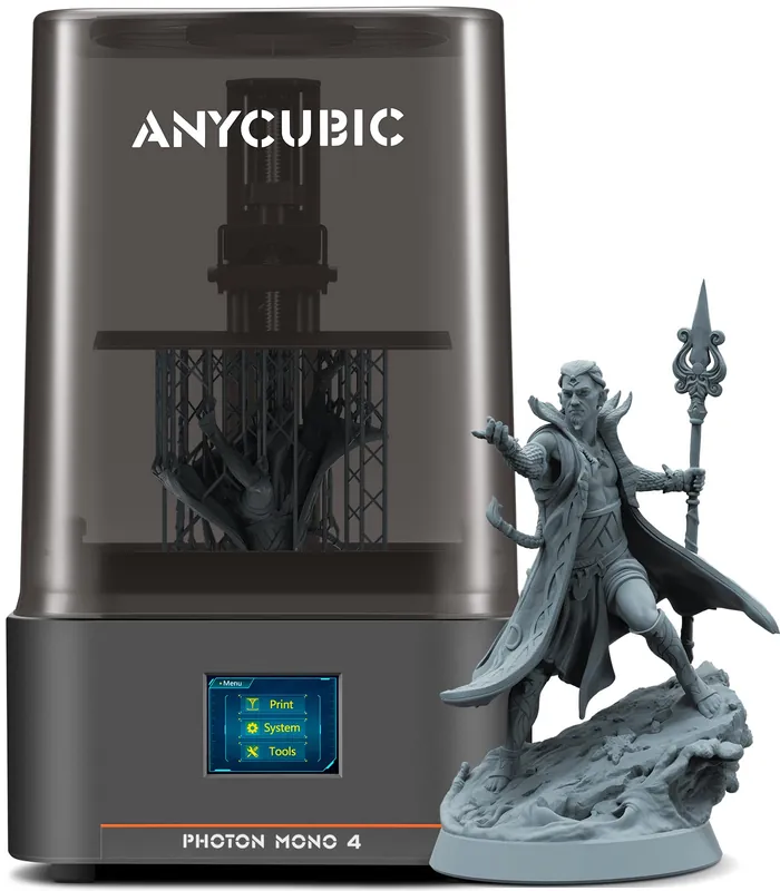 ANYCUBIC 10K Resin 3D Printer, PhotonUpgraded LighTurbo Matrix and Printing Platform Mono 4 LCD 3D Printer with 7-inch Mono Screen, Upgraded LighTurbo Matrix and Printing Platform, Printing Size of 6.04‘‘x3.42‘‘x6.49‘‘