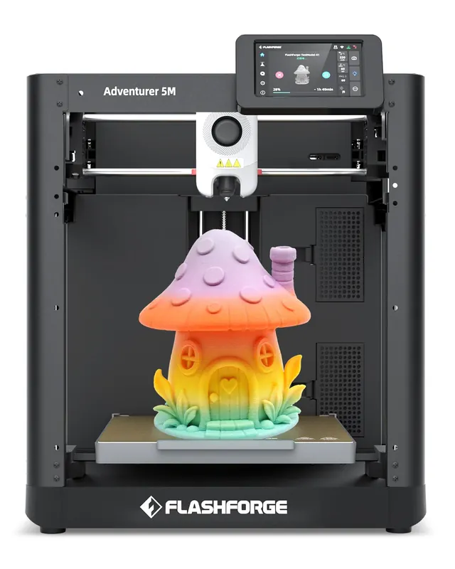 FLASHFORGE Adventurer 5M 3D Printer High Speed Max 600mm/s with Auto Leveling,