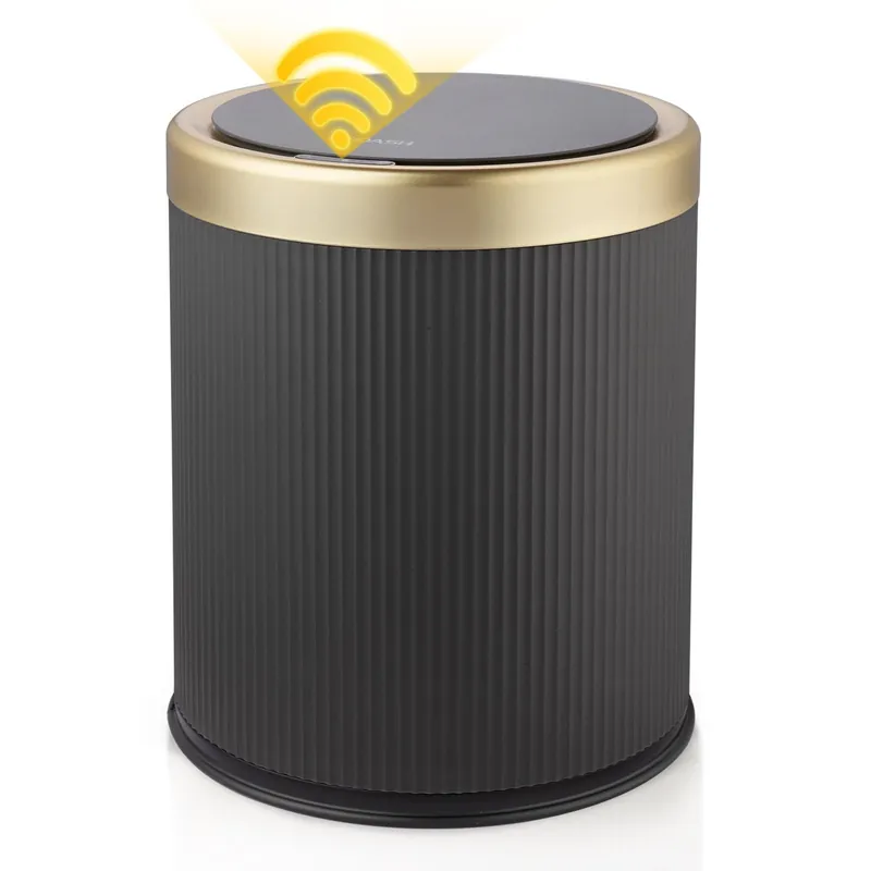 onlcuk Smart Bathroom Trash Can Garbage Can with Lid, 2.8 Gallon Motion Sensor Trash Bin