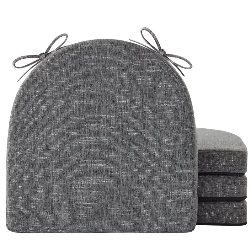 IPYNBAP Chair Cushions for Dining Chairs with Ties and Removable Cover, Dining Kitchen Chair Pads with Non-Slip Bottom