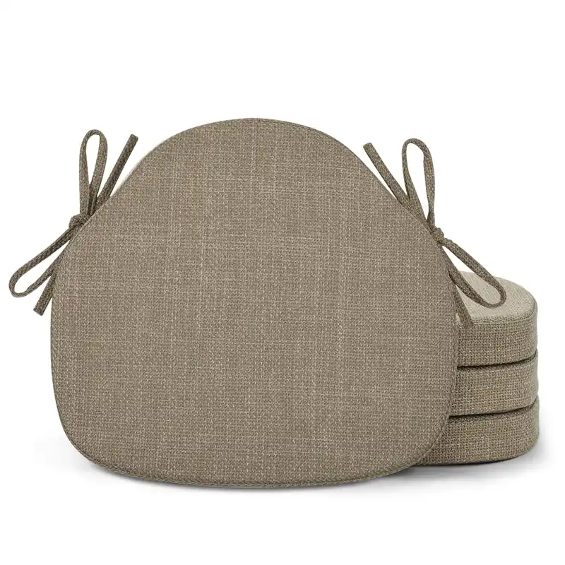 Shinnwa Dining Chair Cushions Set of 4, High-Resilience Foam Windsor Seat Pads,