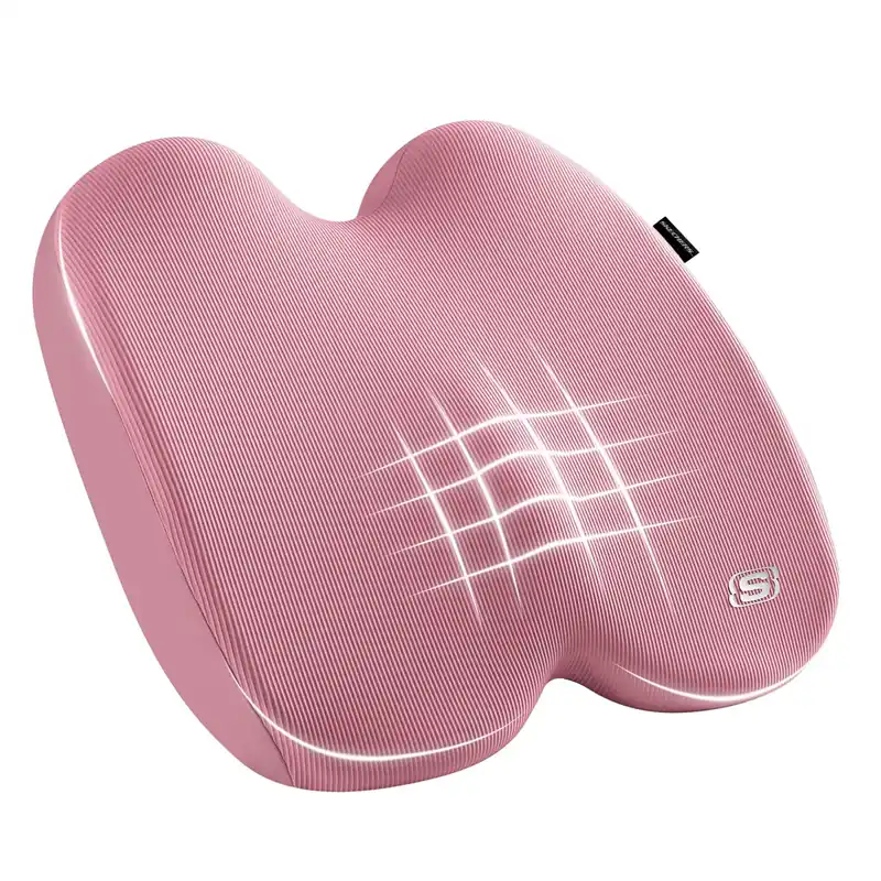 Skechers Seat Cushion, Ergonomic Memory Foam Cushion for Long Sitting Hours on Office & Home Chair