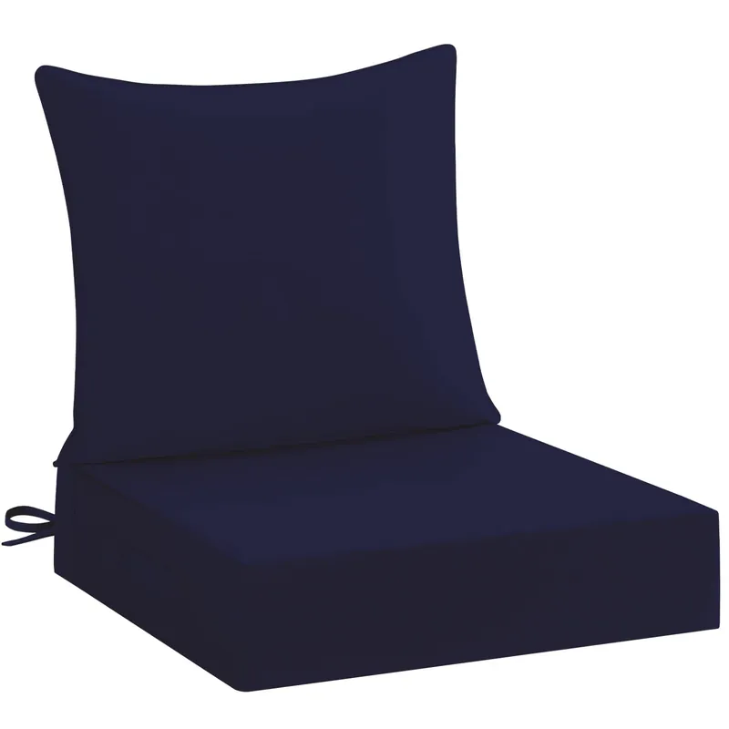 downluxe 24x24 Outdoor Chair Cushions, Waterproof Fade Resistant Patio Furniture Cushions with Handle & Removable Cover