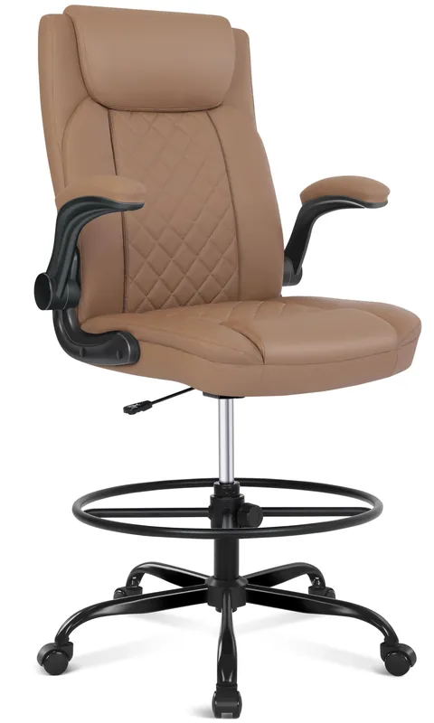 Misolant Drafting Chair, Tall Office Chair for Standing Desk, Standing Chair with Adjustable