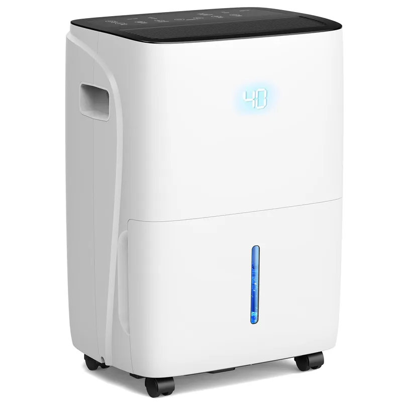 KISSAIR 120 Pint Dehumidifier for Basement and Home, Covers up to 5,000 Sq. Ft Rooms, High-Efficiency Compressor Dehumidifier with Drain Hose and 1.05 Gallons Water Tank, Auto Shut-Off, 24HR Timer