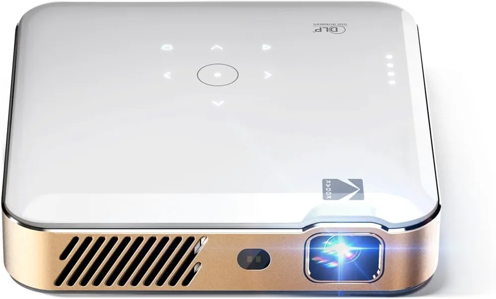 Kodak Luma 500 Mini Projector 1080p Full HD Portable Outdoor Projector with Wi-Fi, Bluetooth, HDMI & USB Google TV 11.0 OS, Netflix Certified, Chromecast Built-In, 150 Lumens, 150” Display
