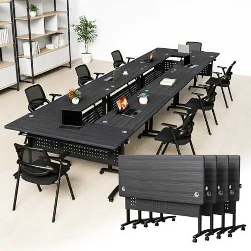 Conference Tables, Folding Conference Room Tables with Wheels,Modular Conference Room