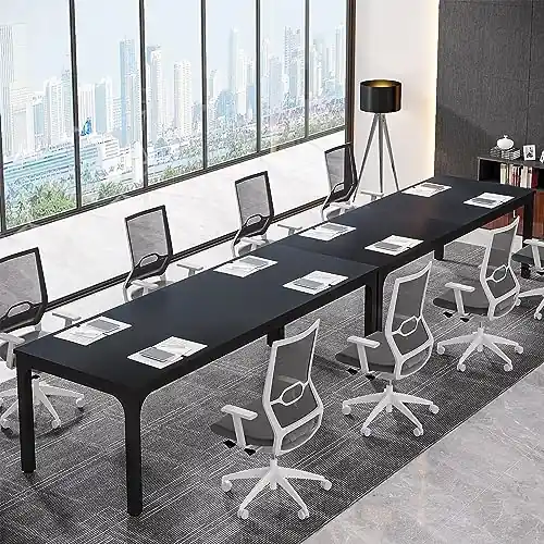 Tribesigns 13FT Conference Table,Large Rectangle Meeting Seminar Table for 10-14 Person