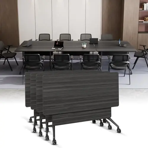 Folding Conference Room Tables with Wheel -Modern Large Modular Conference Table