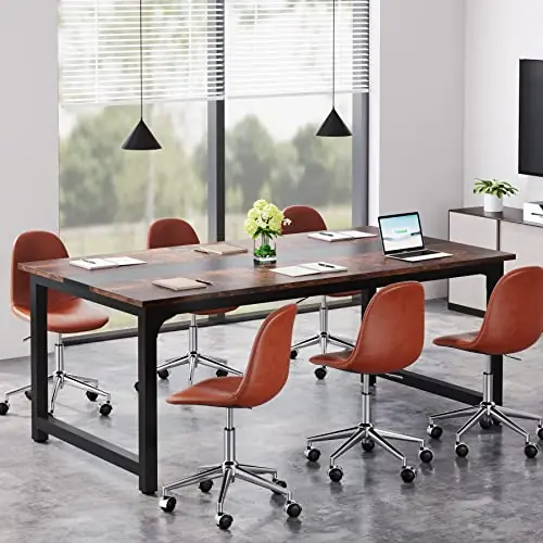 Tribesigns Conference Table, 6FT Meeting Seminar Table Rectangular Meeting Room Table