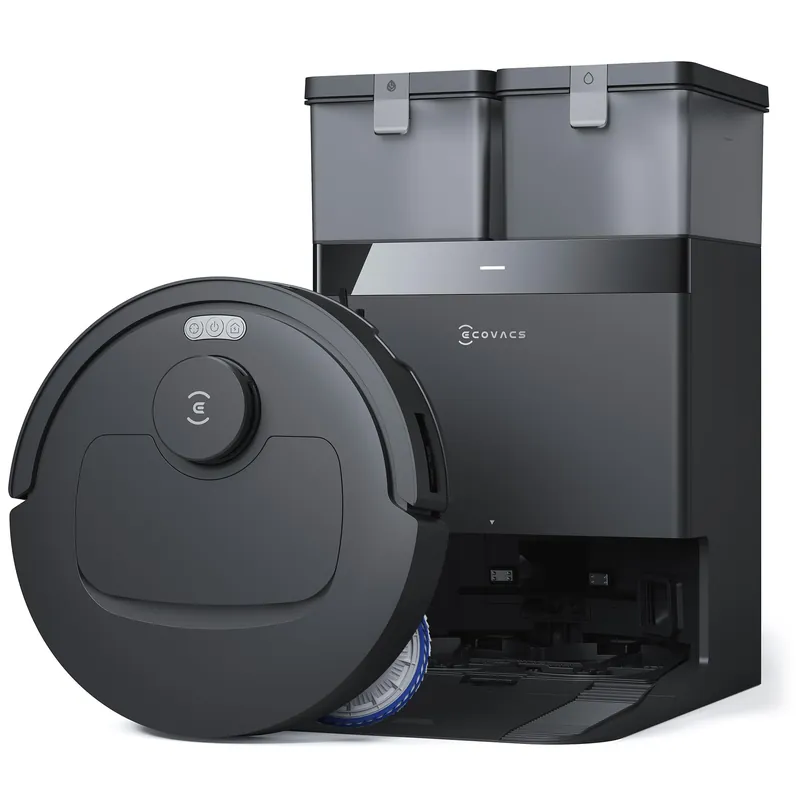 ECOVACS DEEBOT T30C Robot Vacuum and Mop, 20,000Pa Suction, TruEdge Adaptive Edge Mopping, ZeroTangle 2.0 Technology, Hot Water Washing, Self-Emptying, Auto-Lift Mopping, Obstacle Avoidance