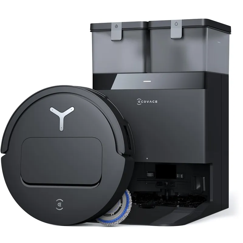 ECOVACS DEEBOT T50 PRO Omni Robot Vacuum and Mop, 3.19” Ultra-Slim, 15,000Pa Suction, ZeroTangle 2.0, TruEdge Edge Cleaning, AIVI 3D Obstacle Avoidance, Auto Mop Wash & Dry, Self-Emptying