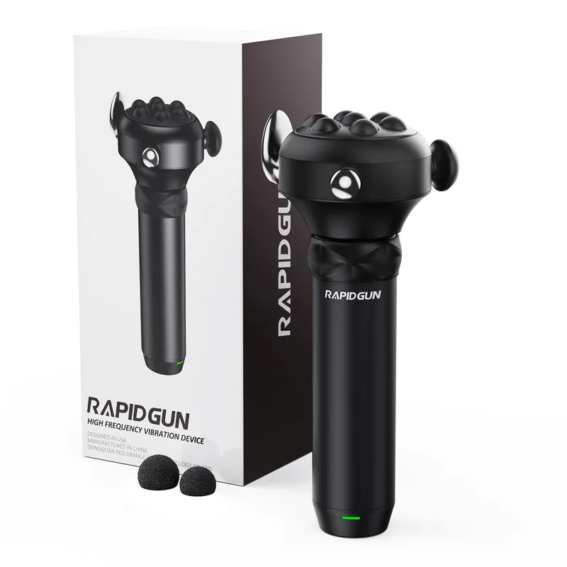 RapidGun Pro Max Vibration Therapy Massage Gun, 6500RPM Handheld Deep Tissue Muscle Massager, Fascia Release Massage & Sensitive Areas & Full Body Pain Relief – Gifts for Men & Women