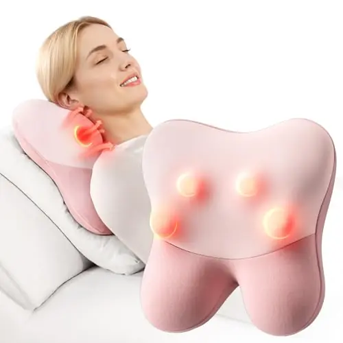 BOB AND BRAD Back Massager with Heat FSA Eligible, EZBack Corded Back Massager for Pain Relief Deep Tissue, Shiatsu Back Massage Pillow, Soothing Muscle Tension Upper & Lower Back Relief