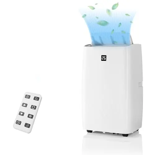 Portable Air Conditioners 12,000 BTUs, Room AC Unit Portable With 4 Modes, Cool/Dehumidifier/Fan/Sleep Mode/24Hrs Timer, Remote Controller,Up to 550 Sq.Ft