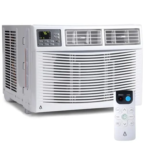 10,000 BTU Window Air Conditioner, Smart WIFI Control for 450 sq. ft. Room, Silent Window Air Conditioner Unit with Cooling/Fan/Dry Mode, Bedroom/Apartment/Dormitory