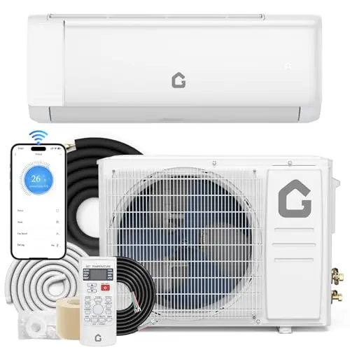 22 SEER2 Mini Split AC, 115V 12000 BTU Mini Split Heating and Coolings up to 750, Inverter Mini Split System w/Wifi,Remote Control, Low Nosie,Mini Split Air Conditioner for Home
