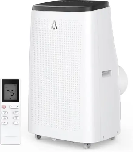 14,000 BTU Portable Air Conditioner – 3 in-1 Powerful AC Cooling, Dehumidifier & Fan for Rooms up to 750 sq.ft. Energy-Saving 24H Timer & Remote Control Ultra-Quiet Sleep Mode Fast & Easy Setup