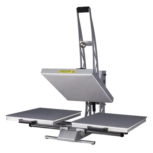 24x16 Auto Open Dual Platen Heat Press Machine - Teflon Coated, Digital Display