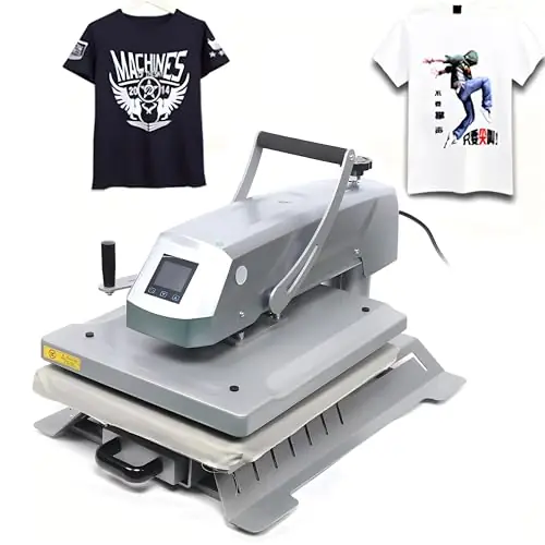 Professional Swing Away Digital T-Shirt Heat Press Sublimation Clamshell Base Smart Transfer Machine for T Shirts