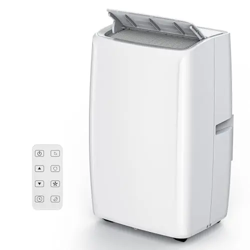 Portable Air Conditioners, 12000 BTU Portable AC, Cools up to 550 Sq. Ft 3-in-1 Mobile AC for Room with Dehumidifier Fan Sleep Mode, 24H Timer, Remote Control, and Window Installation Kit Included
