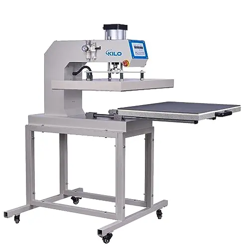 24x32 Inch Pneumatic Heat Press Machine, Large Format Single Station Industrial Heat Transfer Press