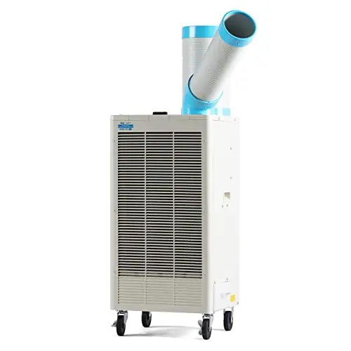 Uninex Indoor Outdoor KoolZone Mobile Spot Cooler N407-TC Portable Air Conditioner Industrial Grade 8,920BTU 9.22CER R410A Refrigerant