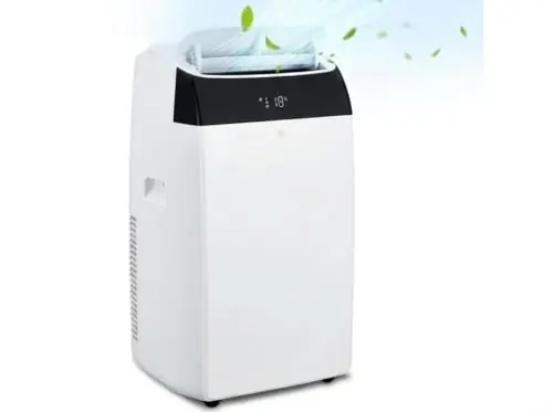 MOVECOM 14000 BTU Portable Air Conditioner for Room up to 750 Sq.Ft, 3-in-1 Portable AC Unit with Dehumidifier and Fan, Ultra Quiet Cooling for Bedroom, Office, Dorm, Remote, 24H Timer, White Top