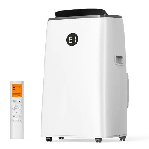 Humhold 14000BTU Portable Air Conditioners Inverter Technology,Dual Hose Fast Cooling Portable AC Unit for Large Room up to 700 sq.ft, w/t Dehumidifier & Fan, (42dB) Quiet Sleep Mode, Remote Control