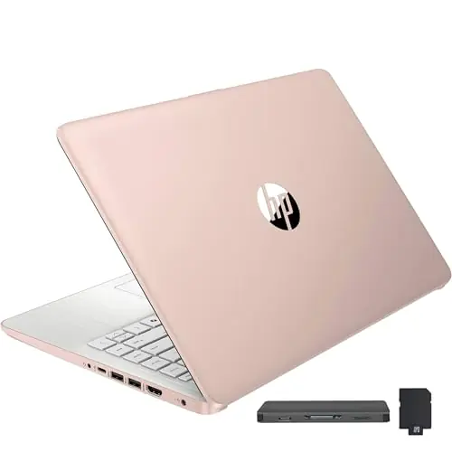 14" HD BrightView Laptop, Intel Celeron N150, 16GB RAM, 416GB Storage (128GB eMMC + 288GB Docking Station Set), Intel UHD Graphics