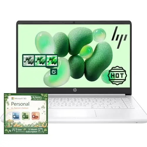 HP Home and Student Essential Laptop with Microsoft 365-1.1TB Storage - 8GB RAM - Intel Inside Anti-Glare Display