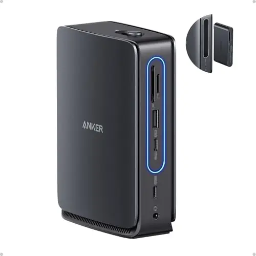 Anker Nano Laptop Docking Station with Detachable Hub, 13-in-1 USB-C Triple Display Docking with 2 HDMI+1 DP