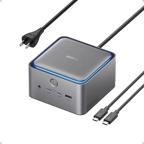 Anker Prime TB5 Docking Station, 14-in-1 Thunderbolt 5 Dock with 120Gbps Max Transfer