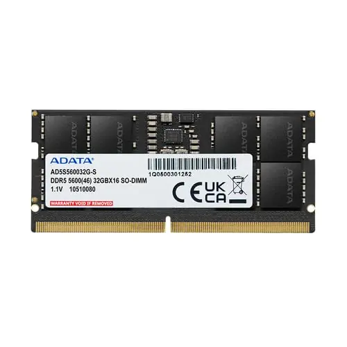 16GB High Bandwidth Laptop Memory Module (RAM) - High-Speed 5600MHz - Automatic Error Correction - Compatible with AMD & Intel Platforms - AD5S560016G-S
