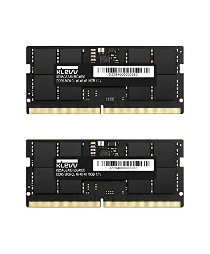 KLEVV DDR5 32GB (2x16GB) 5600MHz CL46 SODIMM SK Hynix A-Die Laptop Ram Memory 1